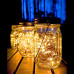 Aikeve Solar Mason Jar Lights,4 Pack 30 Led Starry Fairy String Hanging Jar Lights,Solar Lanterns for Outdoor Patio Party Garden Wedding Christmas Decorations Lights