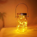 Aikeve Solar Mason Jar Lights,4 Pack 30 Led Starry Fairy String Hanging Jar Lights,Solar Lanterns for Outdoor Patio Party Garden Wedding Christmas Decorations Lights