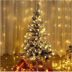 Star String Lights 10Ft 20 LED Fairy Lights Battery Operated Waterproof Indoor Outdoor Twinkle Christmas Lights for Bedroom Party Wedding Xmas Tree Decoration (Warm White)